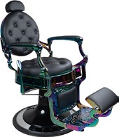 ヴィンテージブラウンのクラシックバーバーチェア